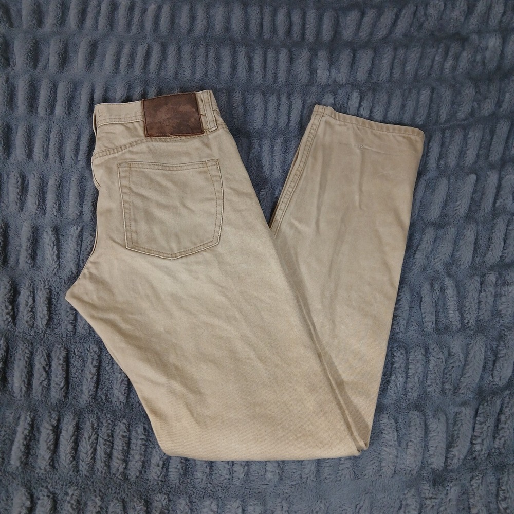 The Unbranded Brand UB107 12.5oz Selvedge Skinny Jeans Khaki Size 33
